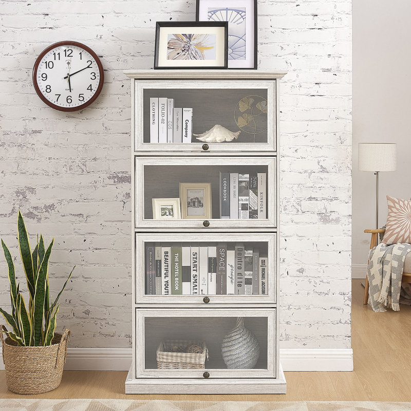 Bibliothèque à 5 niveaux, Blanc