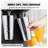 Milkshake Maker, 375W X 2 Electric Milkshake Machine, Commercial Double Heads Drink Mixer Blender, LED Intelligent Microswitch, 3-Speed Milkshake Mixer With 2 X 820 Ml Stainless Steel Cups