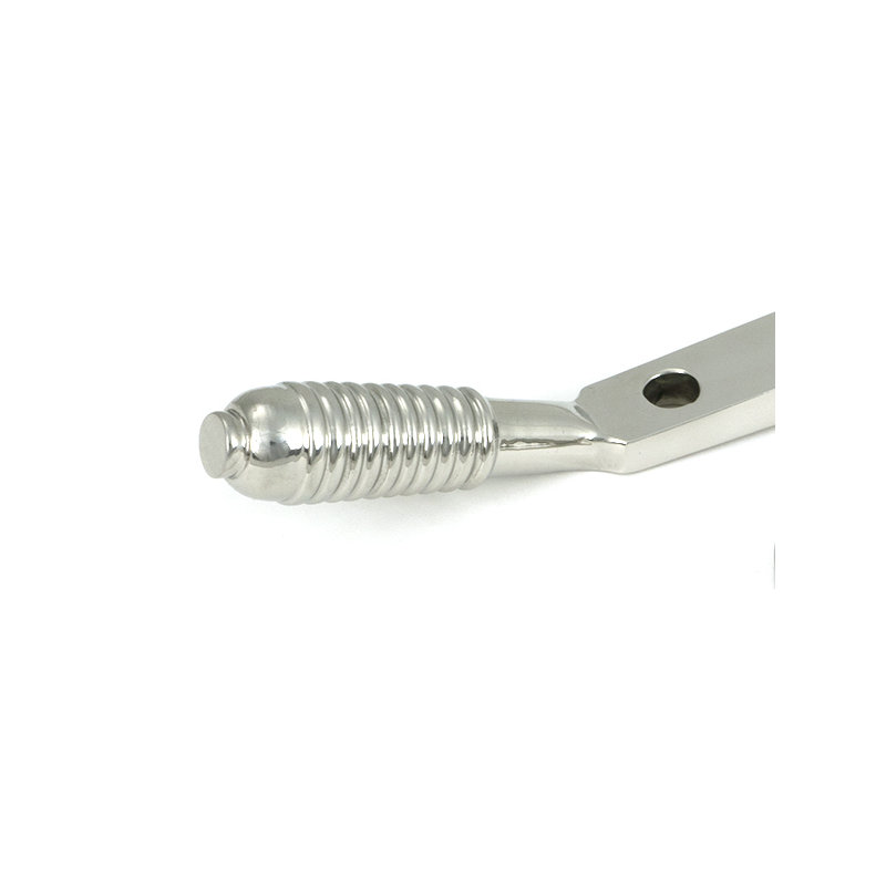 Reeded SS (316) Stay, Polished Marine SS (316), 24.9cm H x 1.6cm W x 0.9cm D