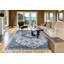 Tapis bleu tissé à la machine royal medallion Bowles-927478497