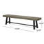 Banc de mobilier intérieur / extérieur