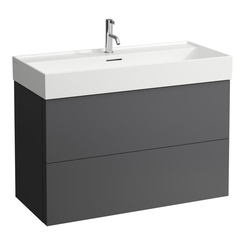 Kartell Laufen 51.6'' L Bathroom Sink, Single Hole Faucet, White