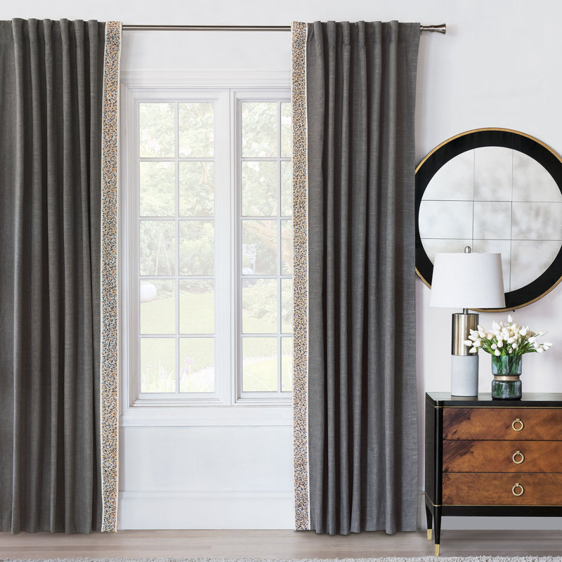 Indochine Room Darkening Curtain, 96" x 108", Left
