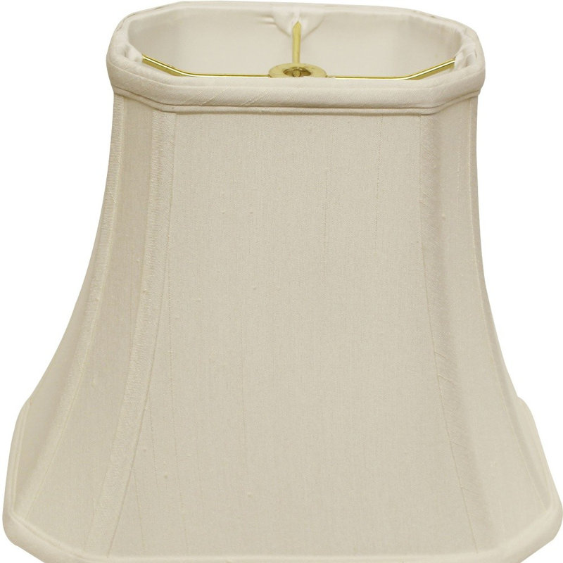 Abat-jour rectangulaire 16 po Monay Shantung, Blanc