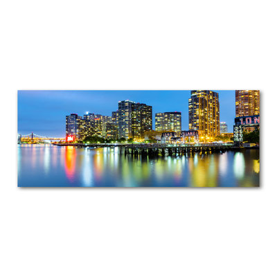 New York By Night - No Frame Print on Canvas