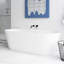 67" Freestanding Soaking Acrylic Bathtub