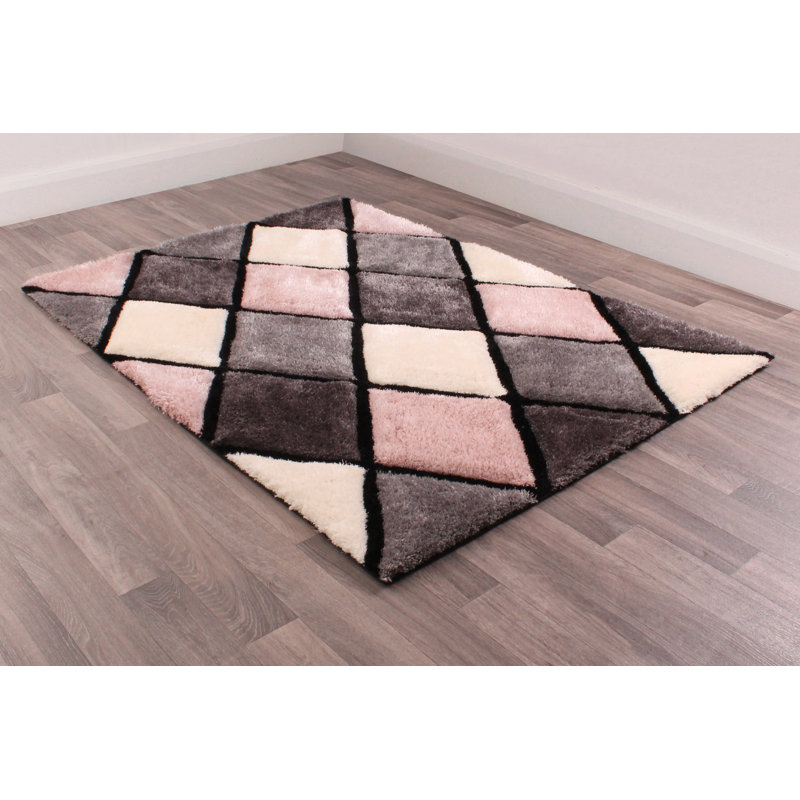 Oguz   Geometric Hand Woven Area Rug, Rectangle 160 x 225cm