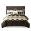 Lit double / grand avec coussin décoratif - Motif texturé de type flanelle, lavable en machine pour plus de commodité et de durabilité Édredon en duvet synthétique