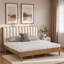 Lit en bois avec tête de lit tapissier et base de lit renforcée-2031008382