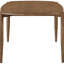 7 salles à manger en bois de noyer massif, table avec un design moderne Mid-Century et des bords arrondis, six chaises rembourrées à dossier haut incurvé pour 6 dans l'espace d'inspiration euro, sièges rembourrés