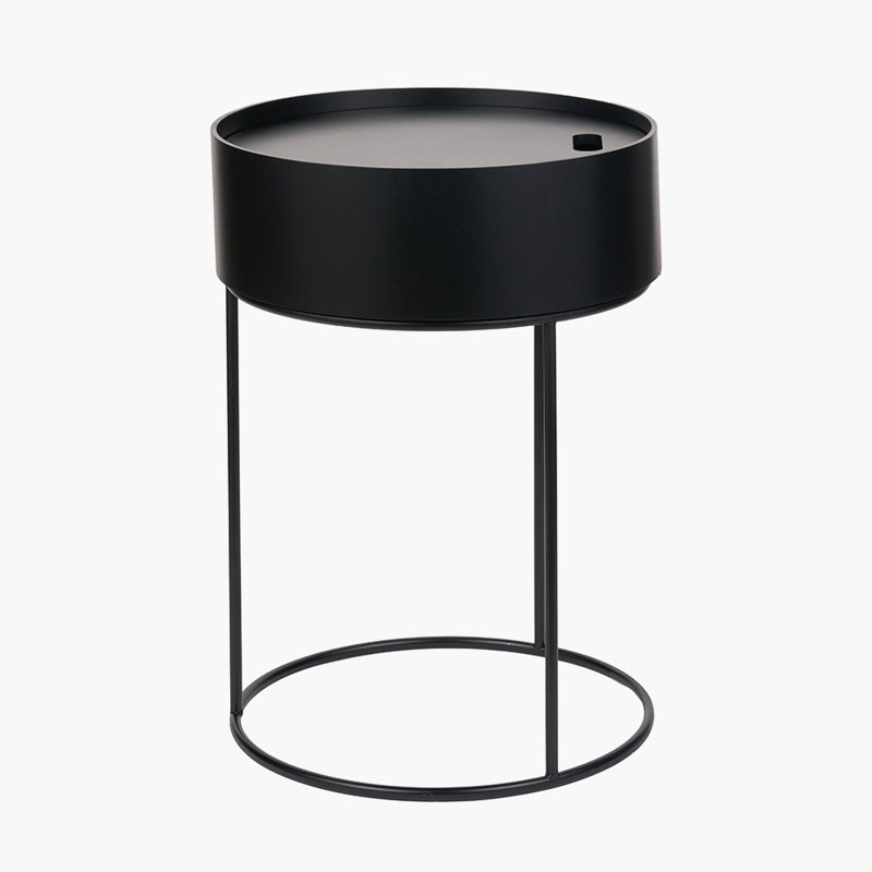 Hugo Frame End Table, Black