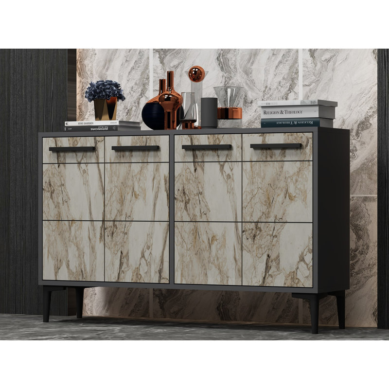 Odessa TV Stand for TVs up to 50", Grey