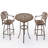 2 - Person Cast Aluminum Round Outdoor Dining Set