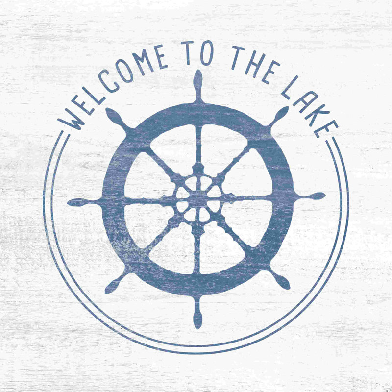 Bienvenue sur notre lac, L 12 po x H 12 po