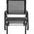 Garden Porch Glider Chair. Metal Frame With Smooth Gliding Base. Breathable Mesh Fabric For Quick Drying. Suitable Poolside, Backyard, Balcony. Black. 264Lbs Capacity. 29.5" W X 26" D 33.5" H.