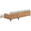 Azurdee 254cm Wide L-Shaped Acacia Patio Sofa with Cushions