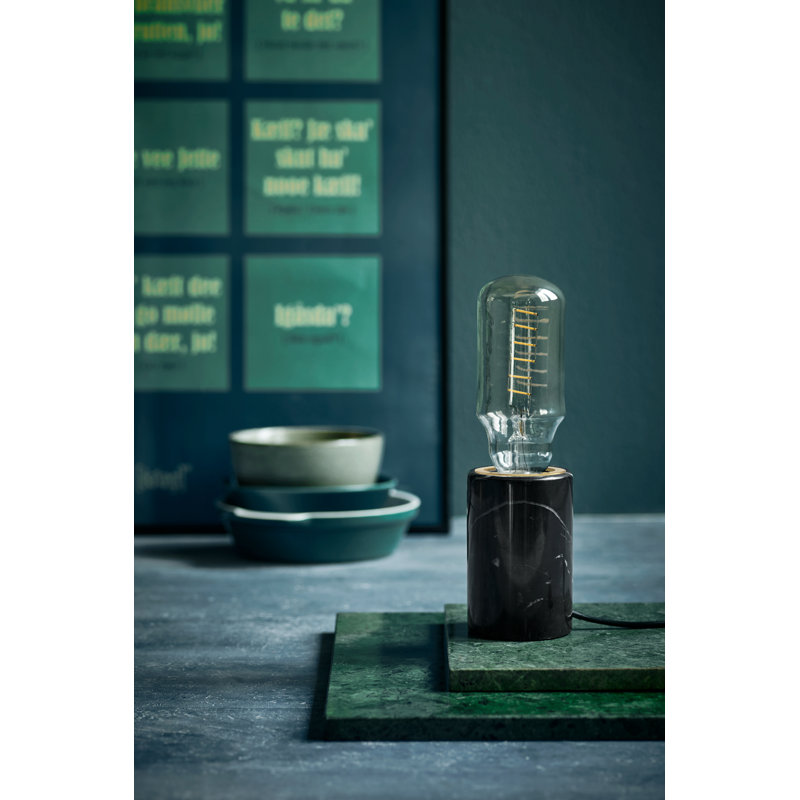Marble Novelty Lamp, Black