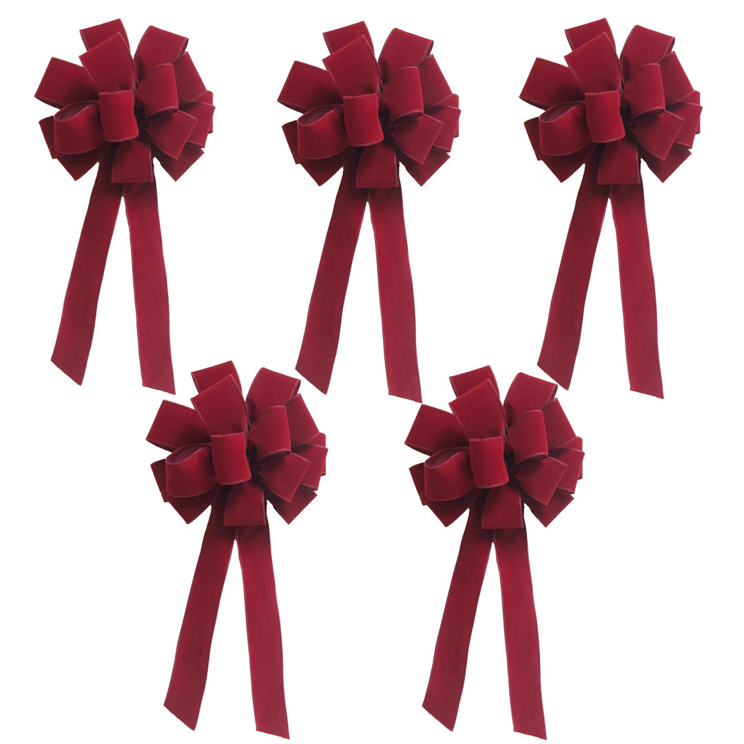 20'' Fabric Bow (Set of 5) The Holiday Aisle®