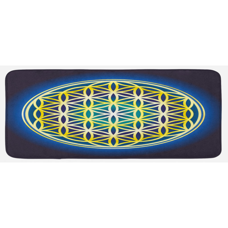 Tapis de cuisine abstrait