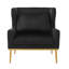 Fauteuil d'appoint moderne en velours, structure en fer robuste, pour le salon et la chambre à coucher