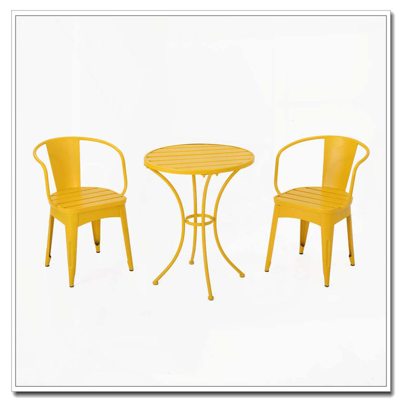 Ensemble d'extérieur 3 pièces, Jaune