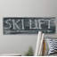 Ski lift-impression d’art textuel sur bois-26009325