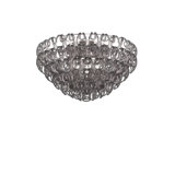 Giogali Ceiling Lamp 80 Crystal Smoky Glossy Chrome E26 Ul 1