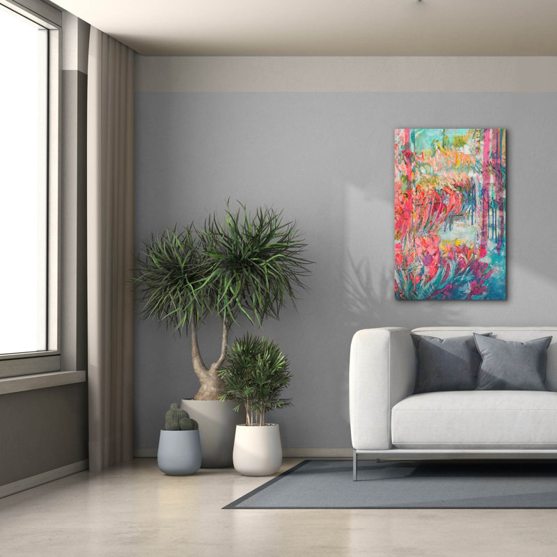  «Goddess In Her Garden 3» par Dorothy Fagan, art mural sur toile, H 40 po x l 26 po