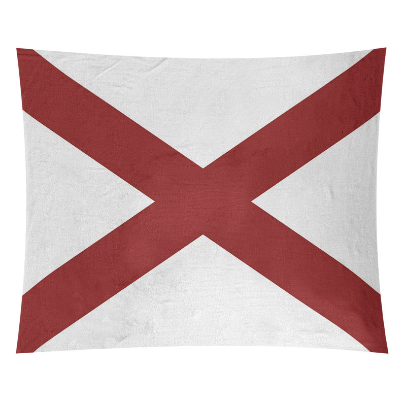 Drapeau alabama par katelyn smith tapisserie Fawcett, H 27,5 po x l 37,5 po, Intérieur / extérieur