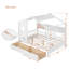 Lit en bois avec 2 tiroirs, lit pour enfant avec tablette de rangement-267656336