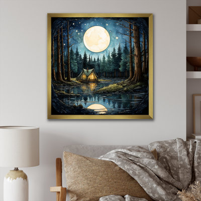 Riverside Camping By The Moon - Fruits Wall Art