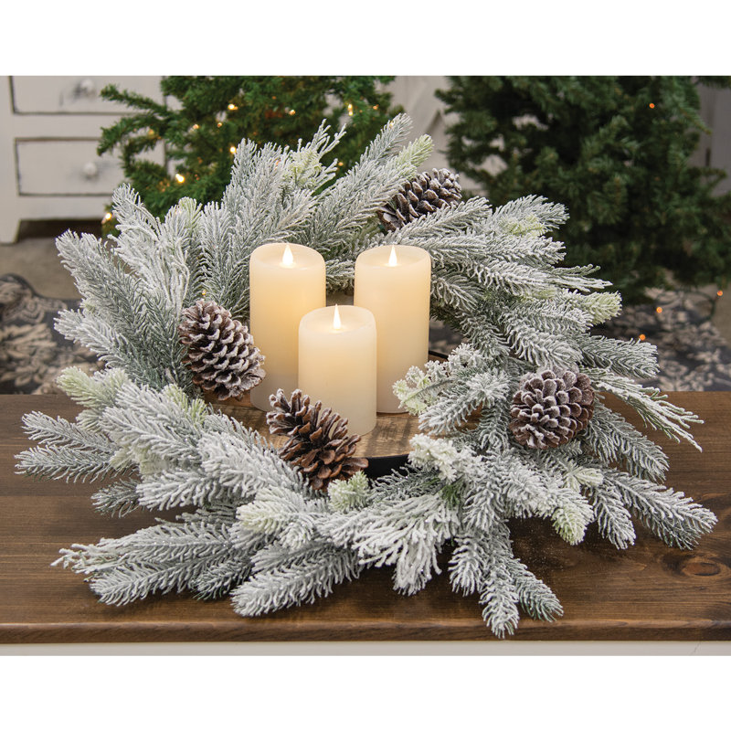 24 " Pinecones and Plastic Wreath