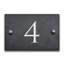 Slate House Number Rectangle Wall Mounted Required