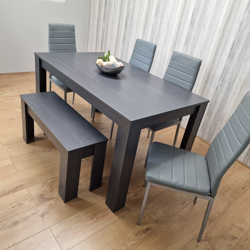 Miori Dining Set, 75 H x 117 L x 77 W cm