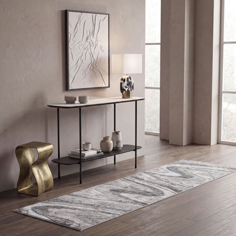 Wave Performance Abstract Indoor Rug, Runner 2'2" x 9'