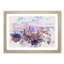 Hong Kong Skyline at Sunset - Picture Frame Painting Print-56733825-56733826