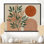 «Green and Terracotta Minimalisme Sage Plants - Botanicals Wall Art For Living, Green Botanical, reproduction sur toile