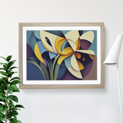 Abstract Iris Flower - Single Picture Frame Print