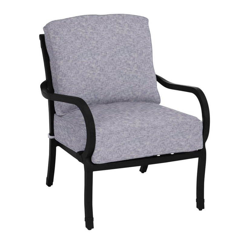 Somerset Patio Chair with Cushions, Arbor Chambray, Welt