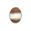 River Mirror, Natural, Round