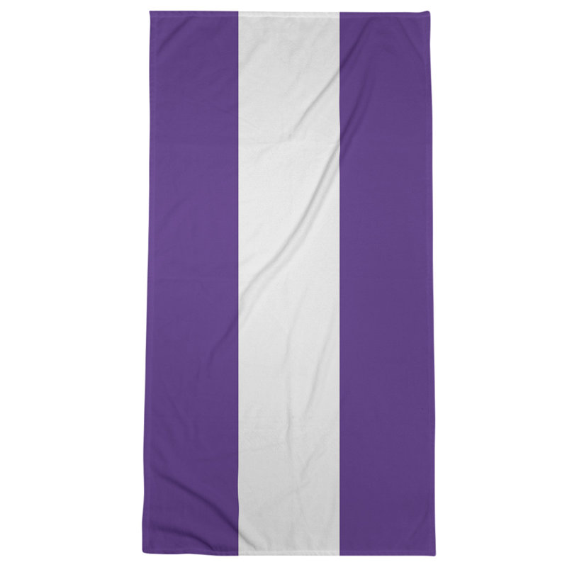 Microfiber Bath Towel, Tennessee Red Football Purple/White