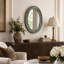Rund Flat Metal Wall Mirror