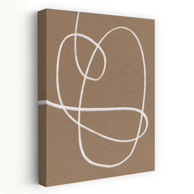Flowing Abstract Line Abstract Minimalist Modern Wall Art Print