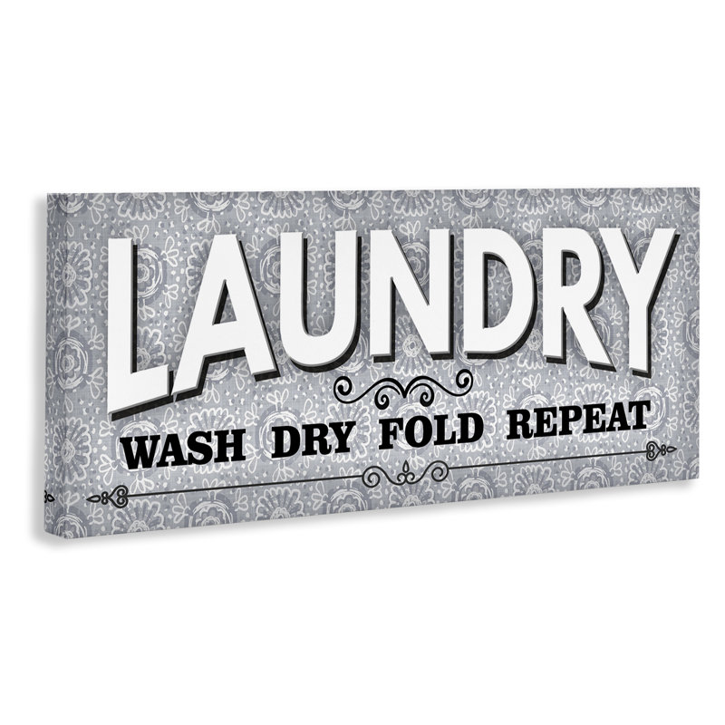  "Antique Laundry Rules", art mural par Conrad Knutsen, H 17 po x l 40 po