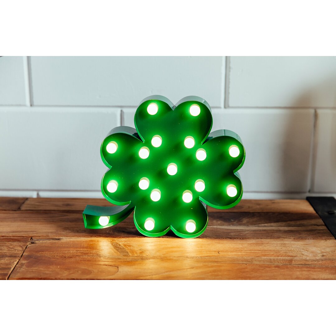 30,5 cm Tischleuchte Four Leaf Clover