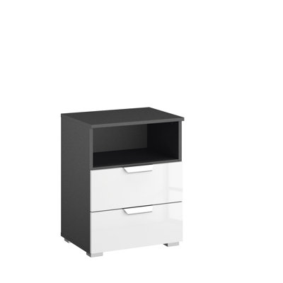 Aditio 2 Drawer Bedside Table