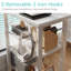 Bureau rectangulaire avec tiroirs et tablettes de rangement-388917962-387207041
