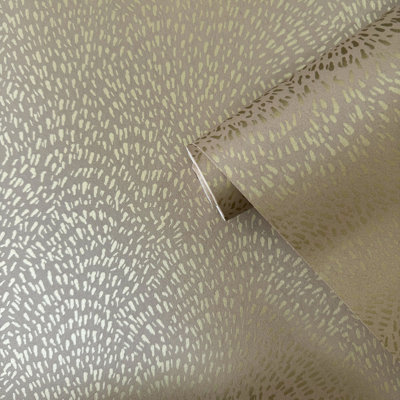 Zen Abstract Paper Metallic Wallpaper Roll