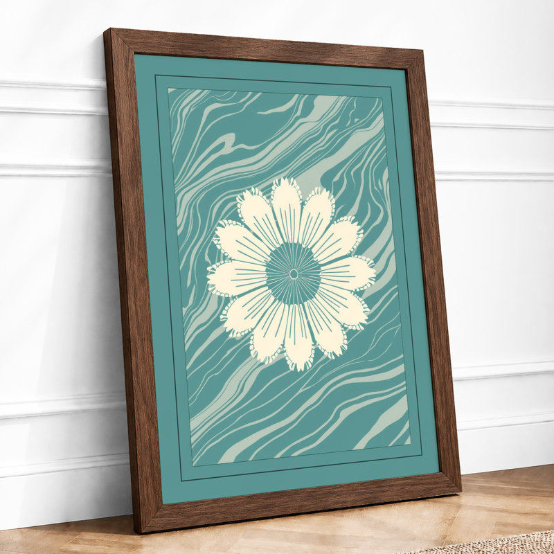 Daisy In Motion Botanical - Print, Walnut, A1 - 84.1 x 59.4 cm