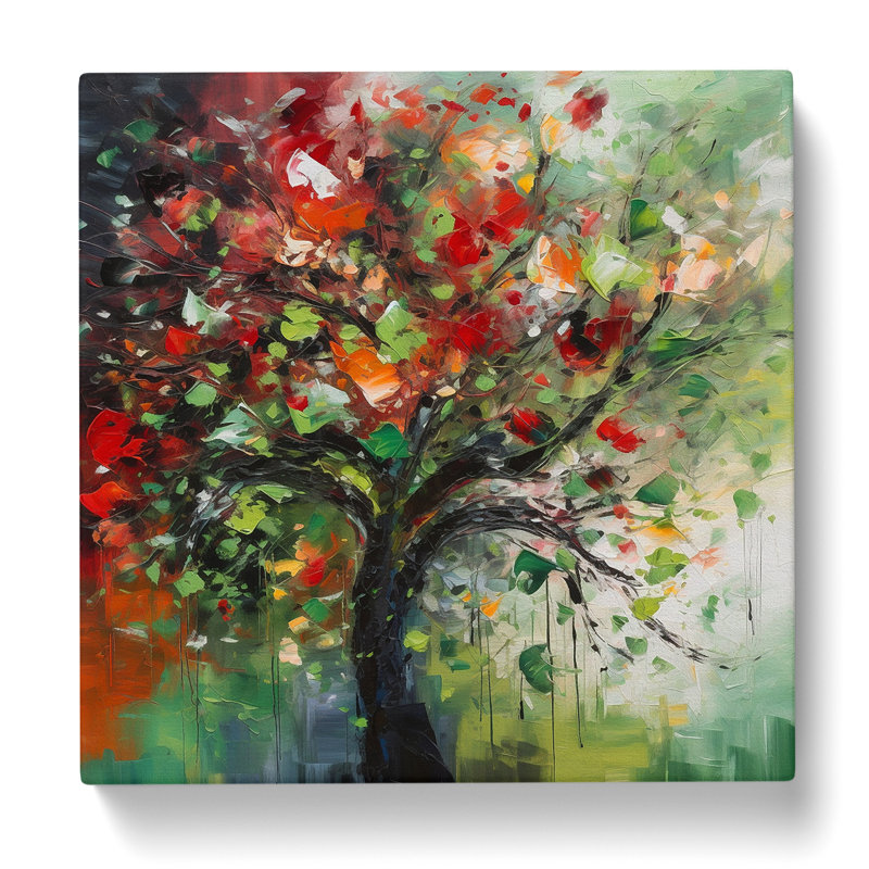 Apple Tree Abstract Expressionism No.1 - No Frame Print, 35cm H x 35cm W x 3cm D